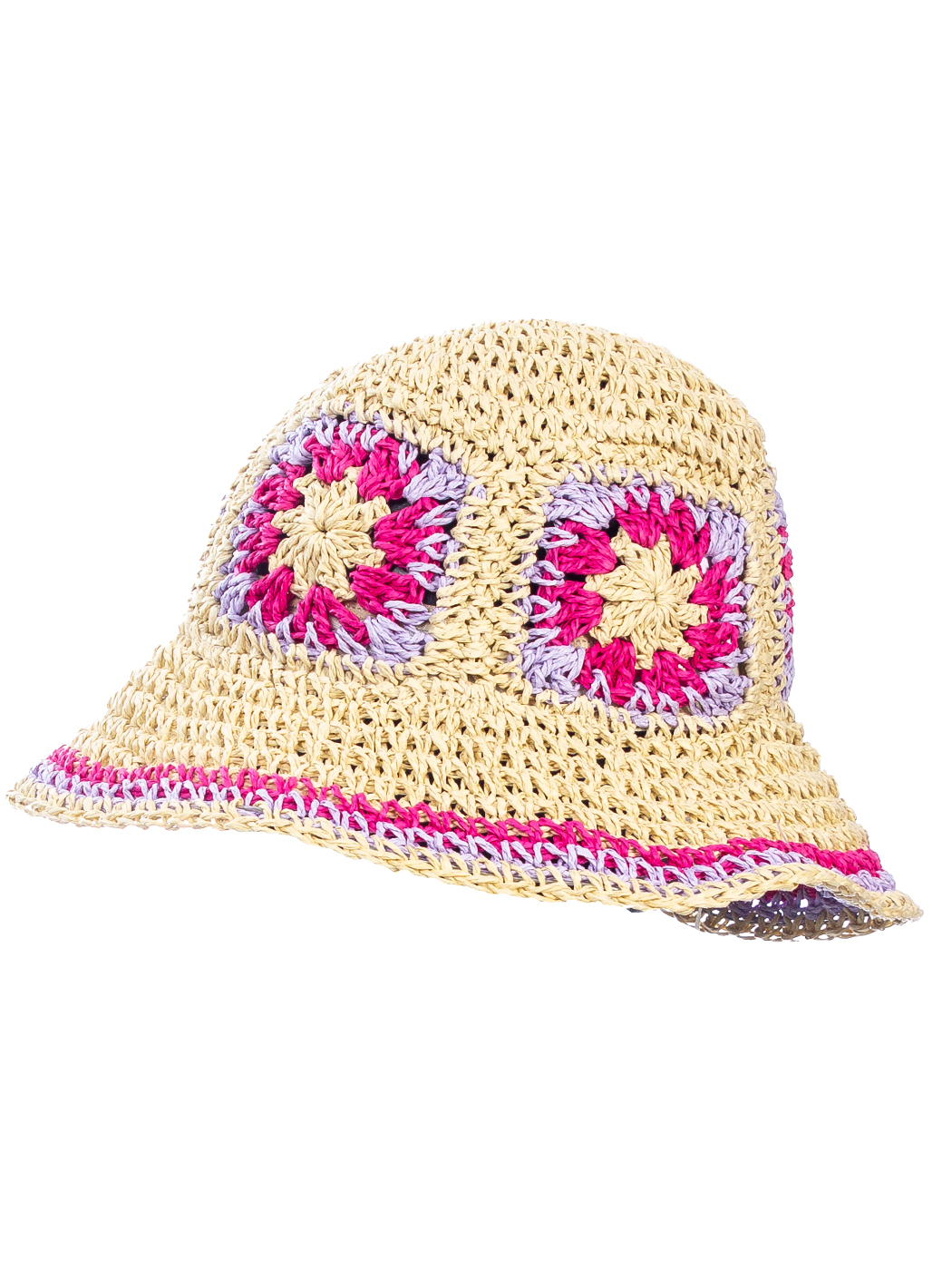 CAPPELLO PAGLIA PIEGHEVOLE - FUXIA